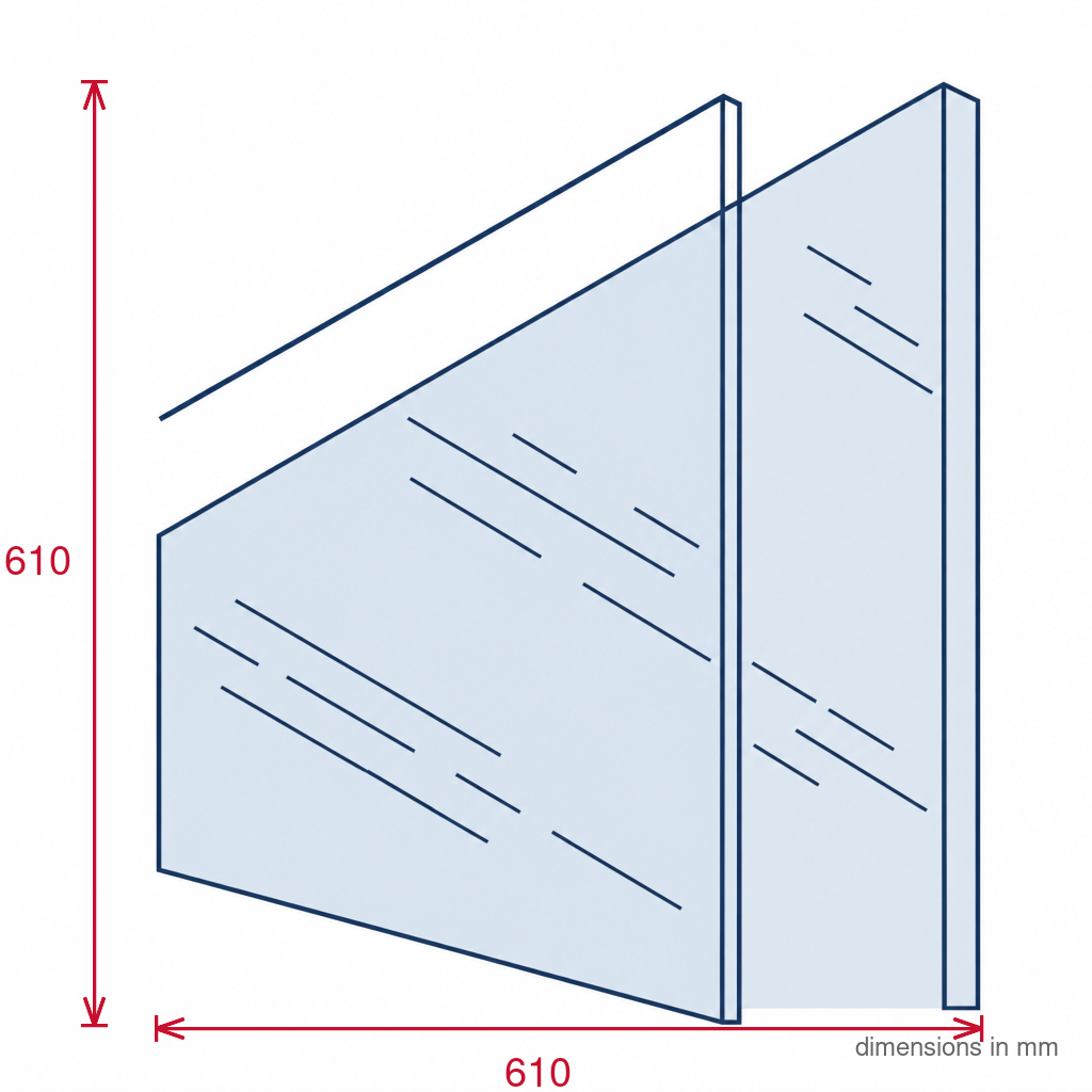 2mm Clear Acrylic Sheet 1830 x 915mm - Pack of 3