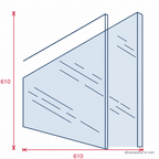 2mm Clear Acrylic Sheet 1830 x 915mm - Pack of 3