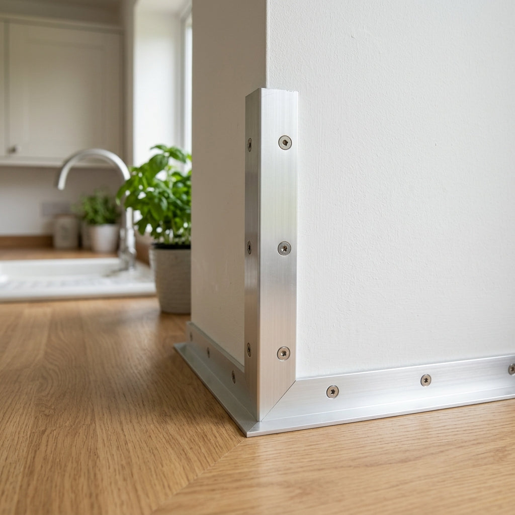 12mm Aluminium Angle - 5 x 2.44m Lengths