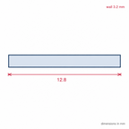 12mm Aluminium Flat Bar - 5 x 2m Lengths
