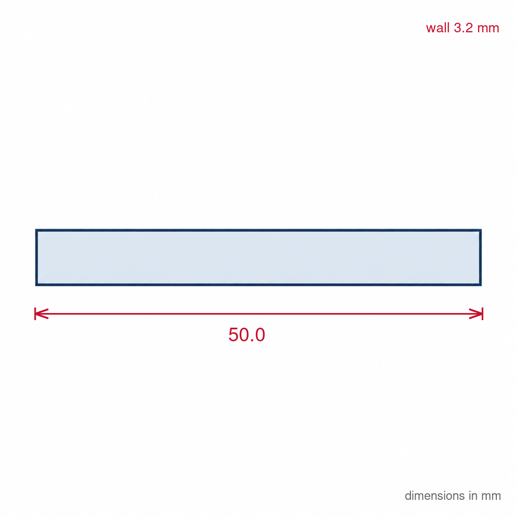 50mm Aluminium Flat Bar - 5 x 2m Lengths