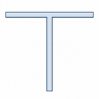 12mm Aluminium T Section - 5 x 2m Lengths