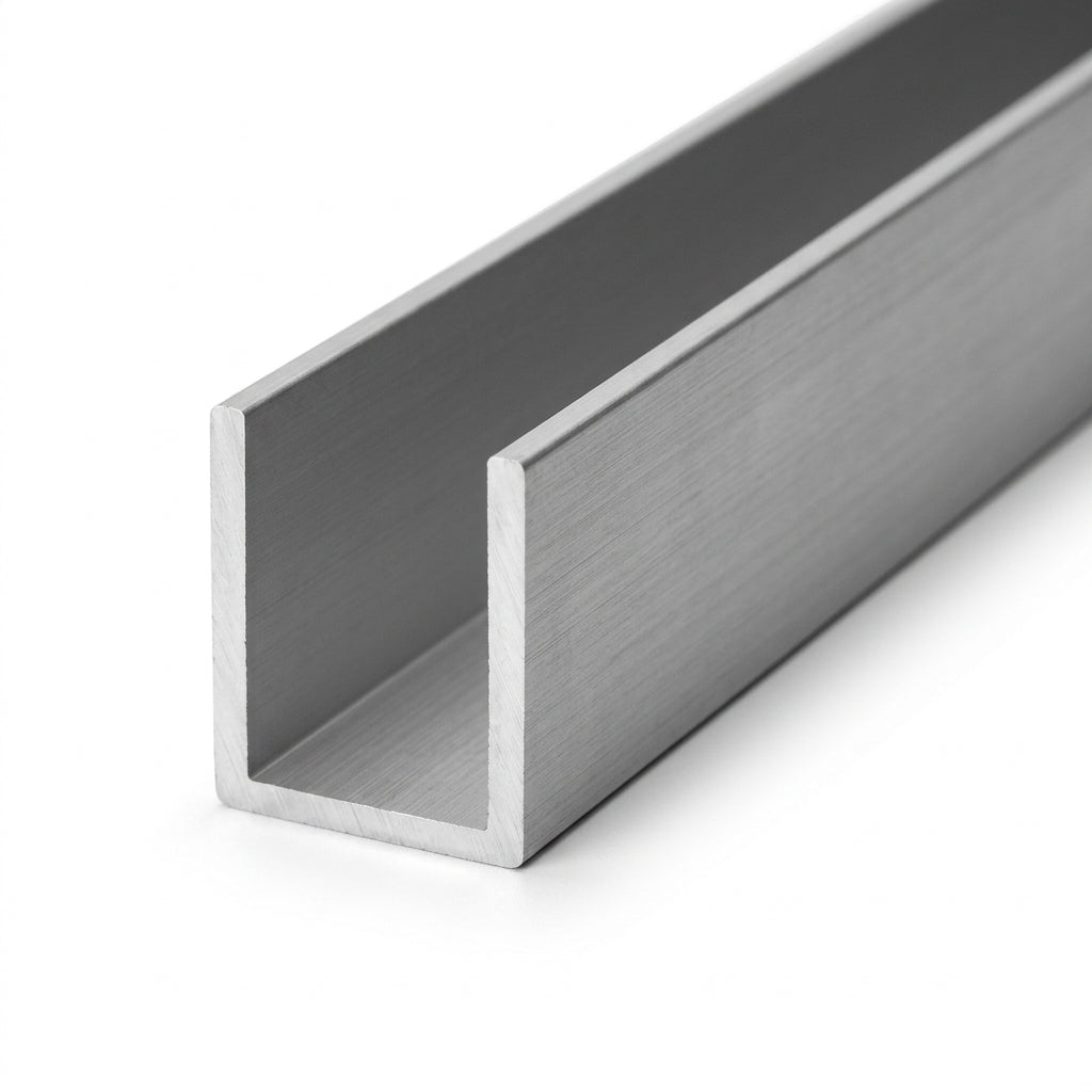 12mm Aluminium Channel - 5 x 2m Lengths