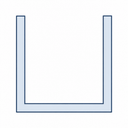 12mm Aluminium Channel - 5 x 2m Lengths