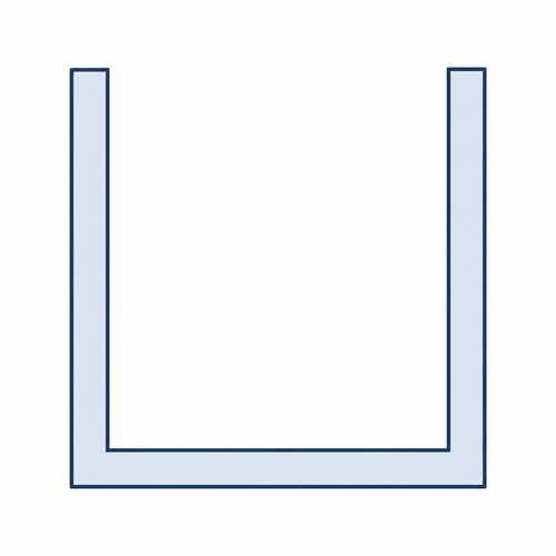 12mm Aluminium Channel - 5 x 2m Lengths