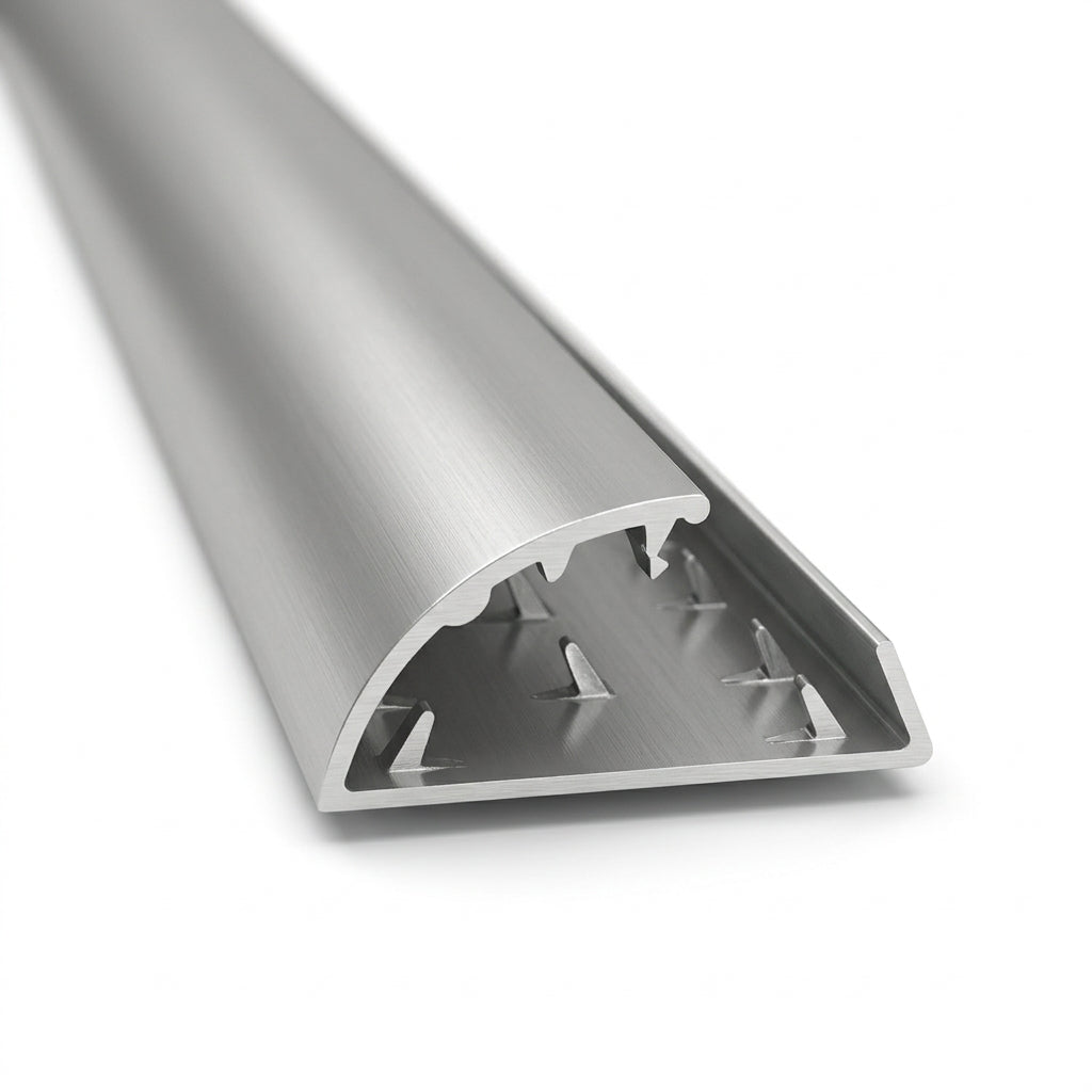 Silver Aluminium Carpet Edge - 5 x 2.7m Lengths