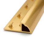 5mm Gold Aluminium Carpet Edge - 5 x 0.895m Lengths