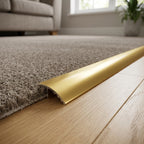 5mm Gold Aluminium Carpet Edge - 5 x 0.895m Lengths