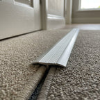 Silver Aluminium Carpet Edge Joining Strip - Pack of 5, 895mm Each