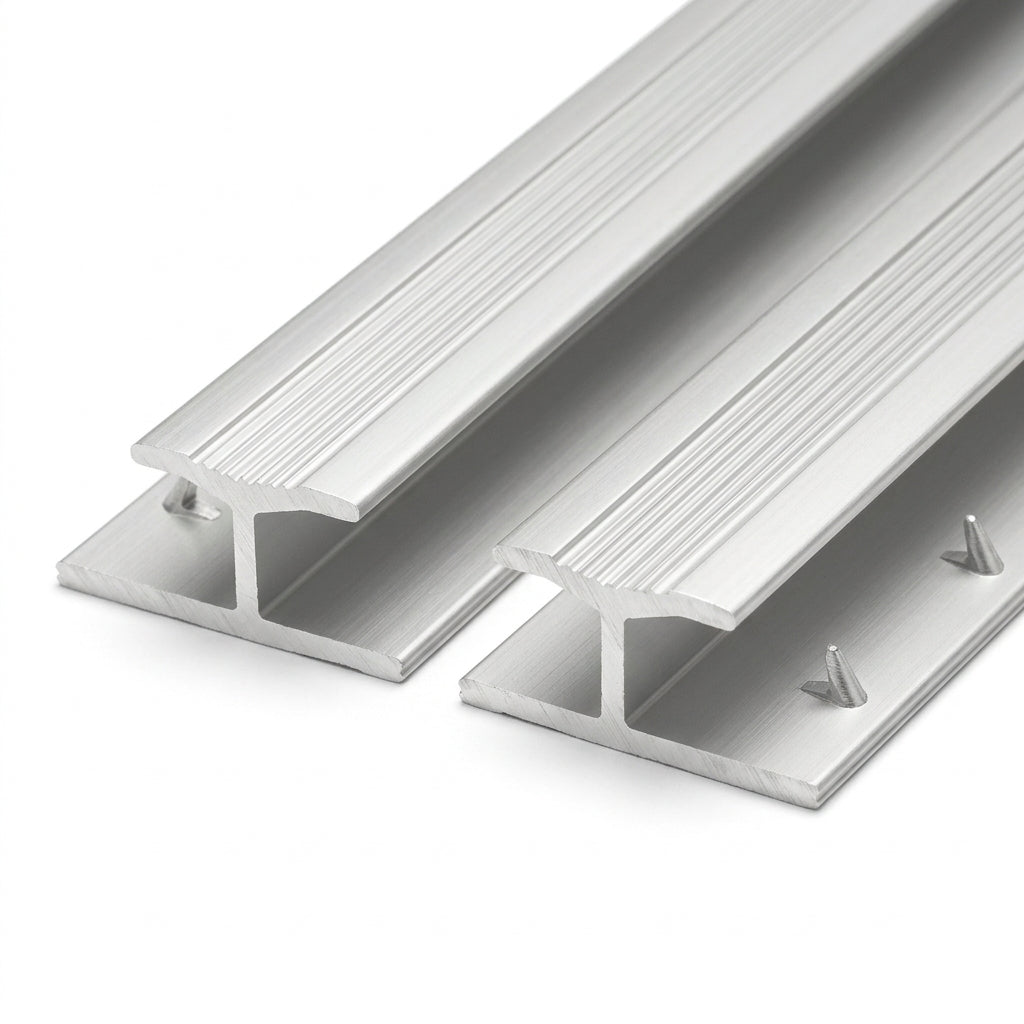 Aluminium Carpet Joining Strip - Silver - 5 x 2.7m Lengths