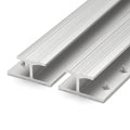Aluminium Carpet Joining Strip - Silver - 5 x 2.7m Lengths