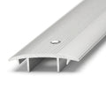 Aluminium Carpet Edge Strip in Silver - Pack of 5, 2.7m Each
