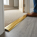 Aluminium Carpet Cover Strip - Gold Finish, 5 x 0.895m Lengths