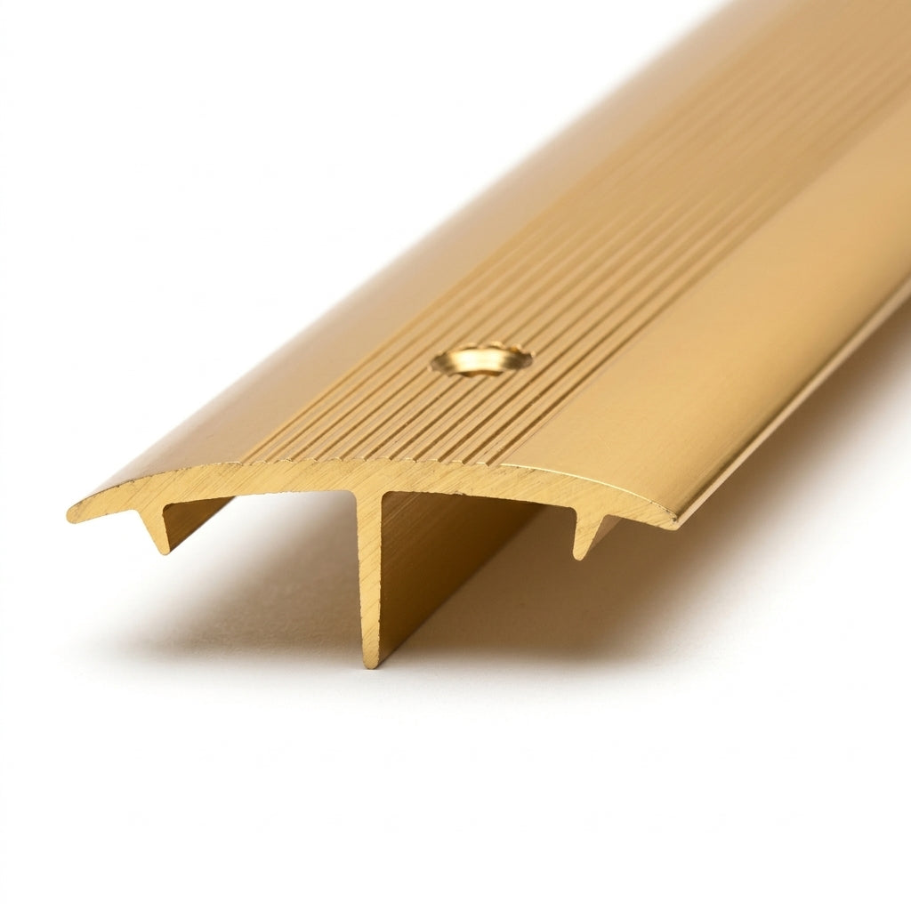 Aluminium Carpet Cover Strip - Gold Finish, Pack of 5, 2.7m Each
