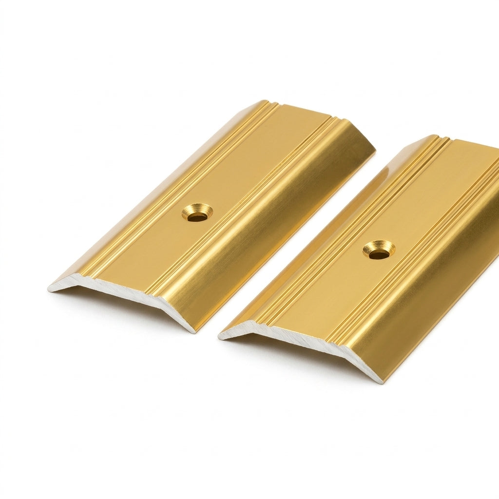 Gold Aluminium Cover Edge - 5 x 0.895m Lengths