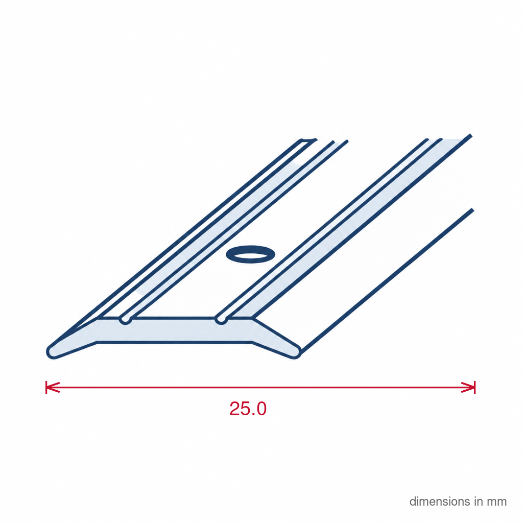 Aluminium Cover Edge Gold - 5 x 2.7m Lengths