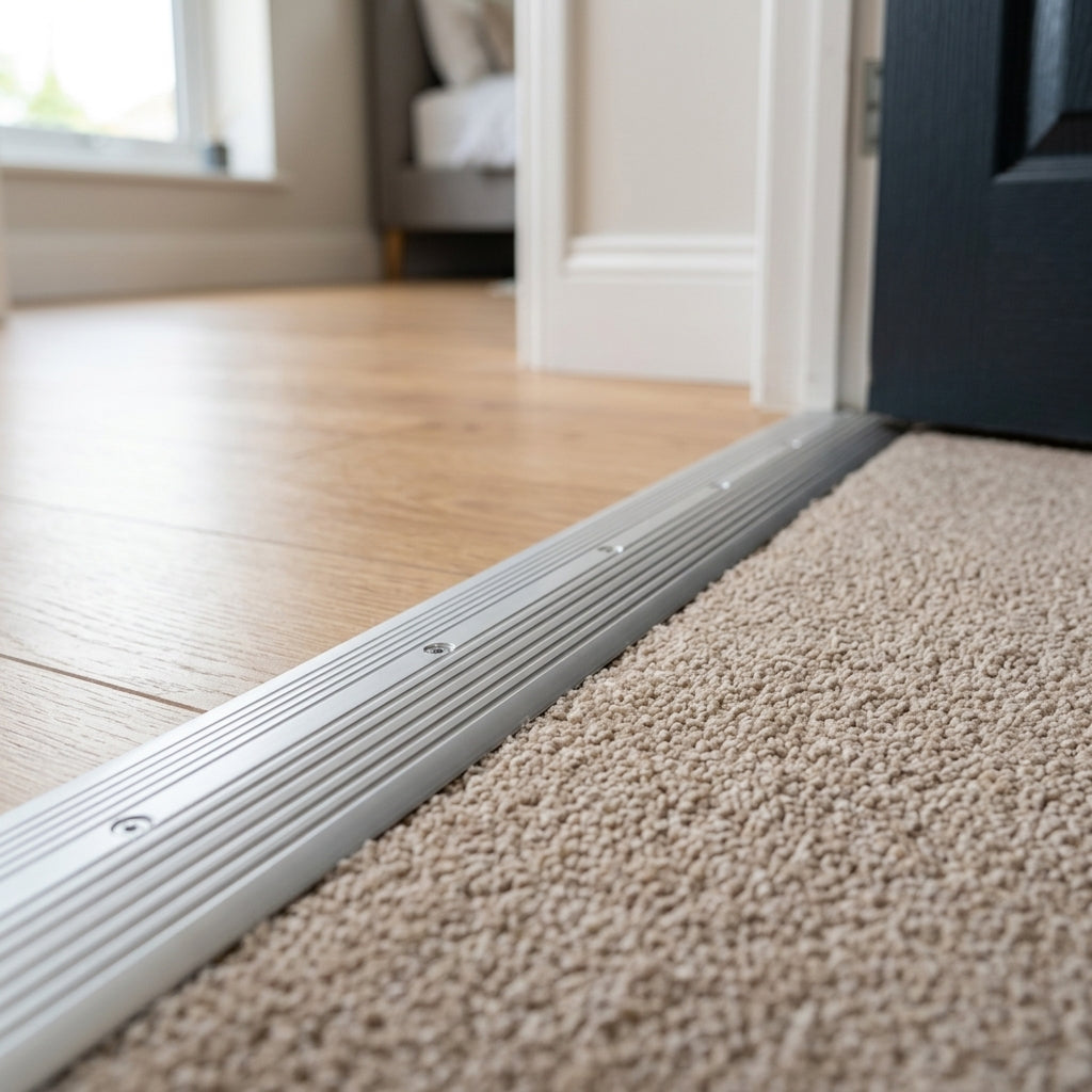 Silver Aluminium Cover Edge 60mm x 0.895m - 5 x 0.895m Lengths