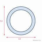 5mm Clear Reel Clear 1 x 50m - Pack of 1