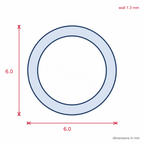 6mm Clear Reel Clear 1 x 50m - Pack of 1