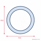 10mm Clear Reel Clear 1 x 50m - Pack of 1