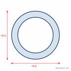 19mm Clear Reel Clear 1 x 15m - Pack of 1