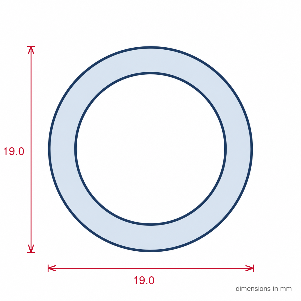 19mm Clear Reel Clear 1 x 15m - Pack of 1
