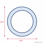 25mm Clear Reel Clear 1 x 15m - Pack of 1