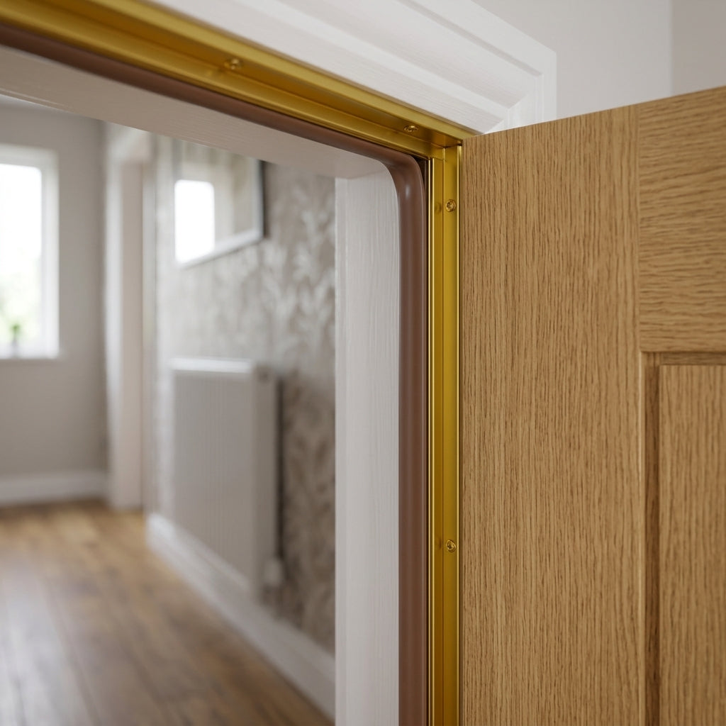 Gold Aluminium Blade Door Set 2 x 2100mm + 1 x 914mm - Each