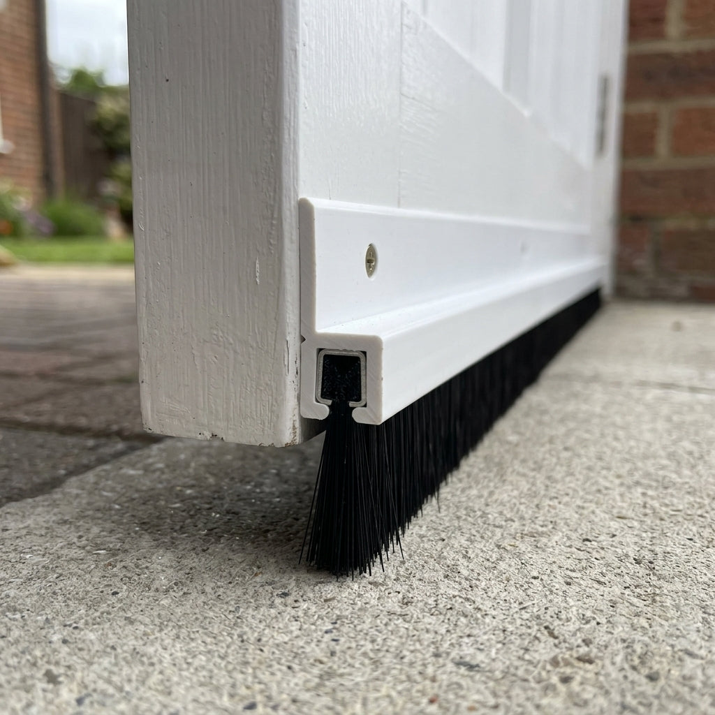20mm Brush Strip Aluminium - 6 x 0.914m Lengths