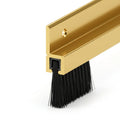 Gold Aluminium Brush Draught Excluder - 20mm x 6 x 0.914m Lengths