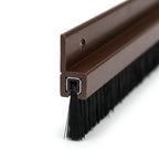 Nut Brown Brush Door Draught Excluder - Pack of 6, 20mm x 2.1m Lengths