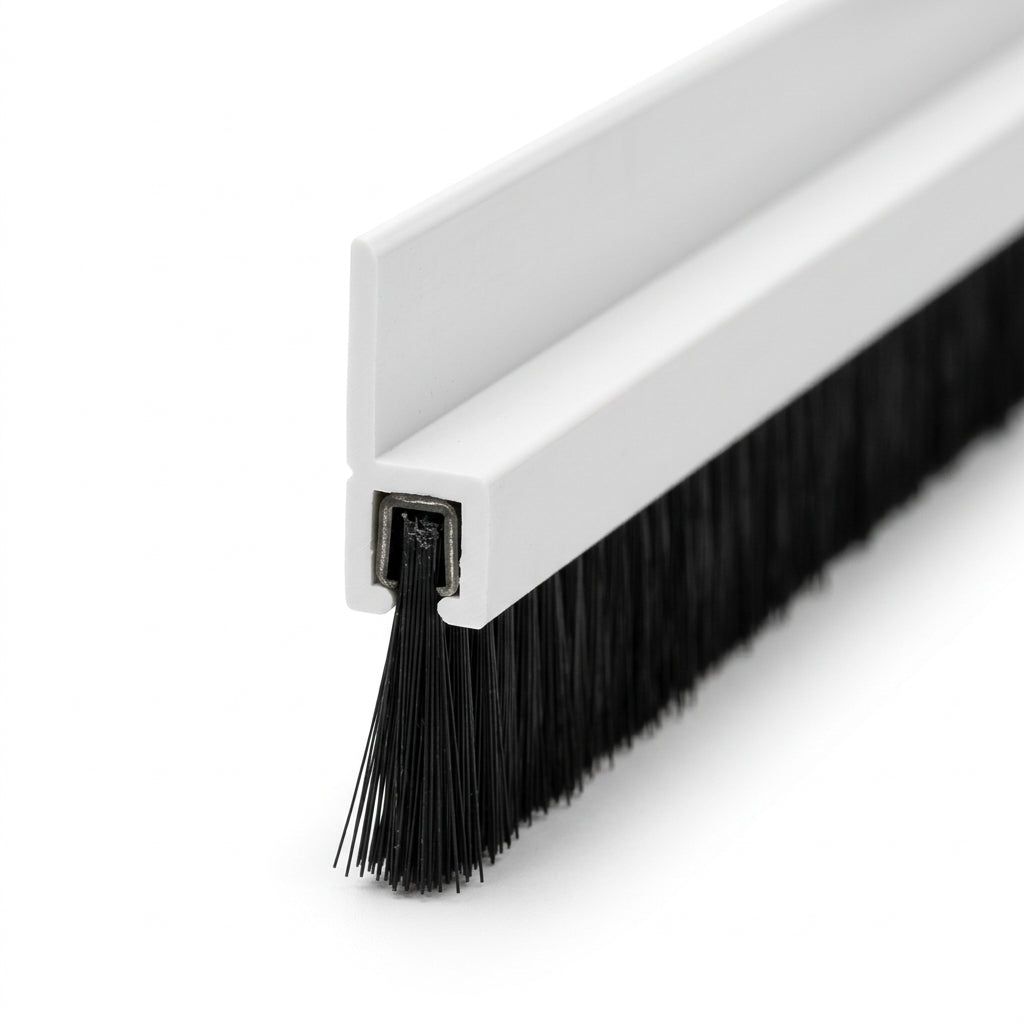 20mm Brush Strip Aluminium - 6 x 2.1m Lengths