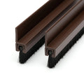 40mm Garage Door Brush Seal Nut Brown - Pack of 3, 2.1m Each