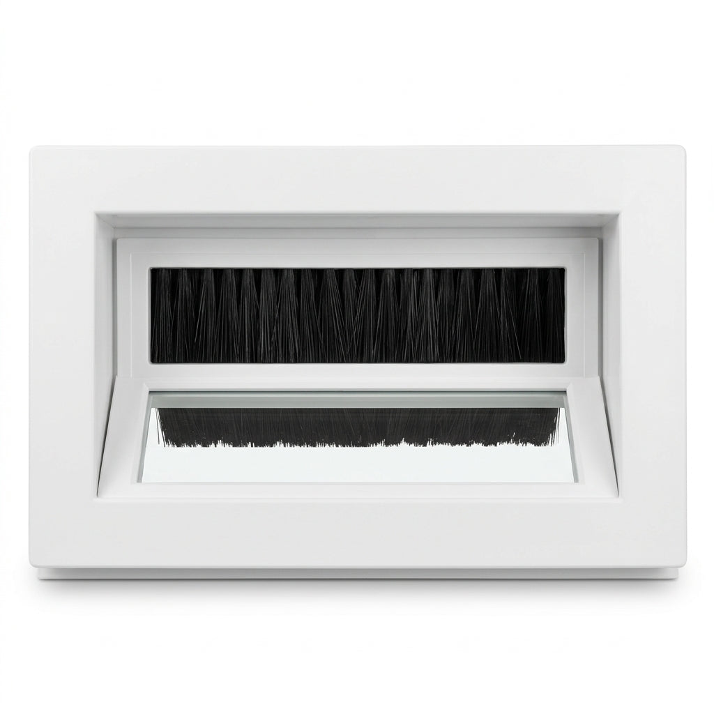 Brush Letterbox Draught Excluder 275 x 45mm White - Pack of 6