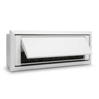 White Flap/Brush Letterbox 275 x 40mm - Pack of 6