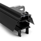 Aluminium Letterbox Draught Excluder 265 x 40mm - Black - Pack of 3