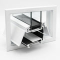 Duo Letterbox Draught Excluder 265 x 40mm - White/White - Pack of 3