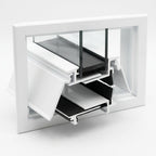 Duo Letterbox Draught Excluder 265 x 40mm - White/White - Pack of 3