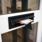 Duo Letterbox Draught Excluder Black/Silver 265 x 40mm - Pack of 3