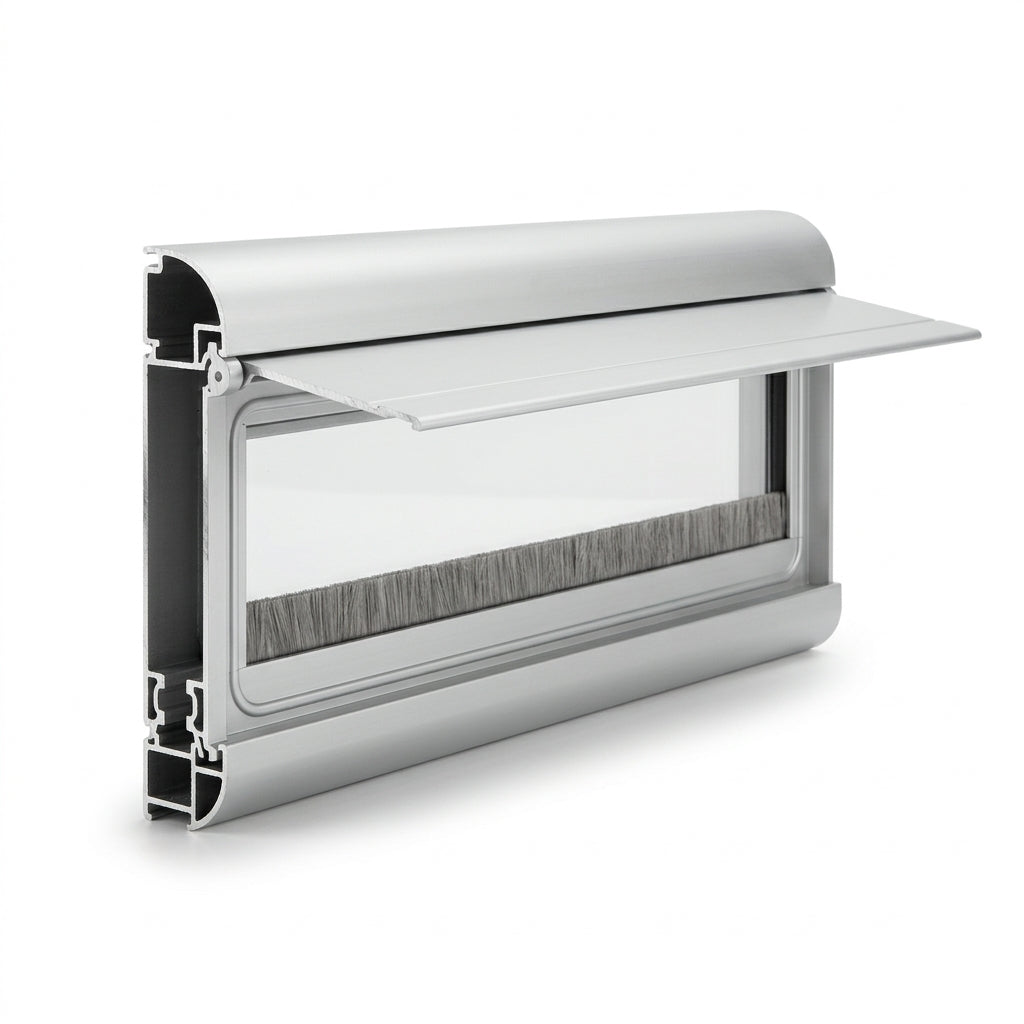 Aluminium Letterbox Draught Excluder 250 x 40mm - Pack of 3