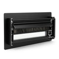 Black Deluxe Flap/Brush Draught Excluder 250 x 40mm - Pack of 3