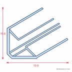 Acoustic Smoke Seal White - 5 x 2.1m Lengths