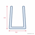 5mm Edging Strip White 30m - Pack of 1