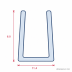 6mm Clear Edging Strip 1 x 30m - Pack of 1