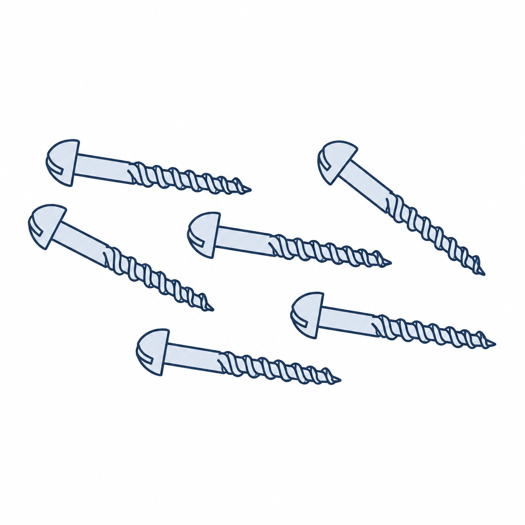 Woodscrews 48 x 12mm - Pack of 12
