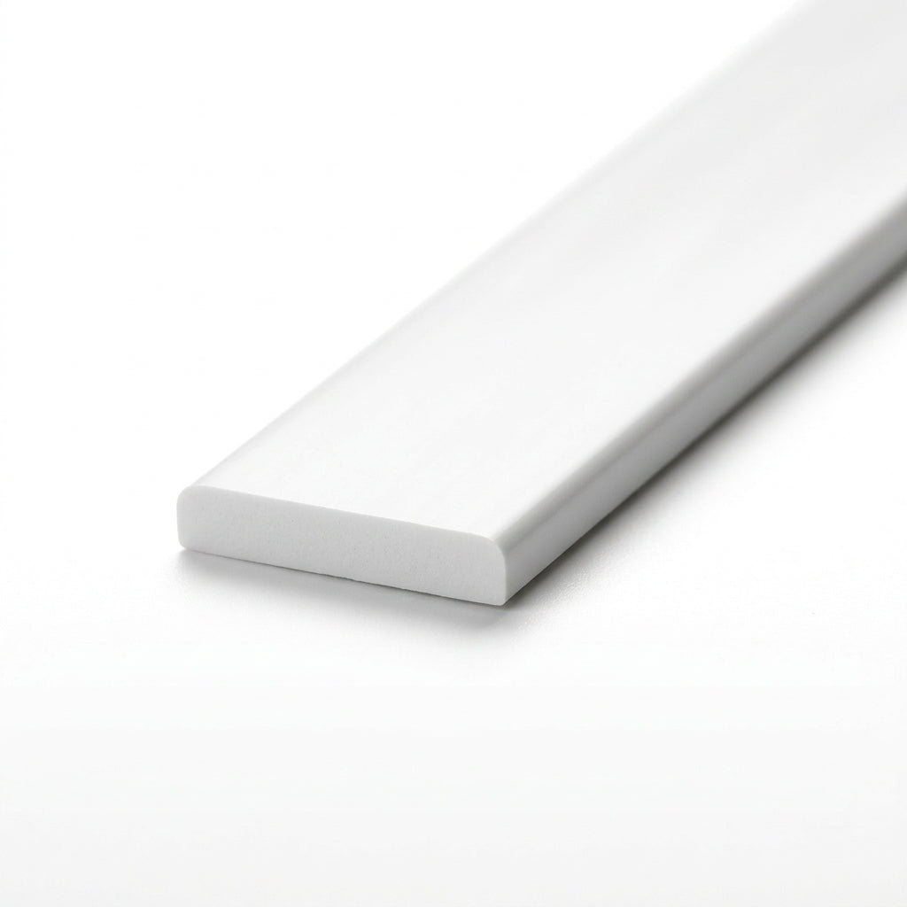 Edge Protector Strip 16mm White Flexible Plastic 1 x 30m Length