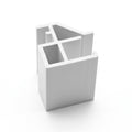 2mm White Secondary Glazing Profile - 10 x 1.22m Lengths