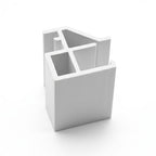 2mm White Secondary Glazing Profile - 10 x 1.22m Lengths