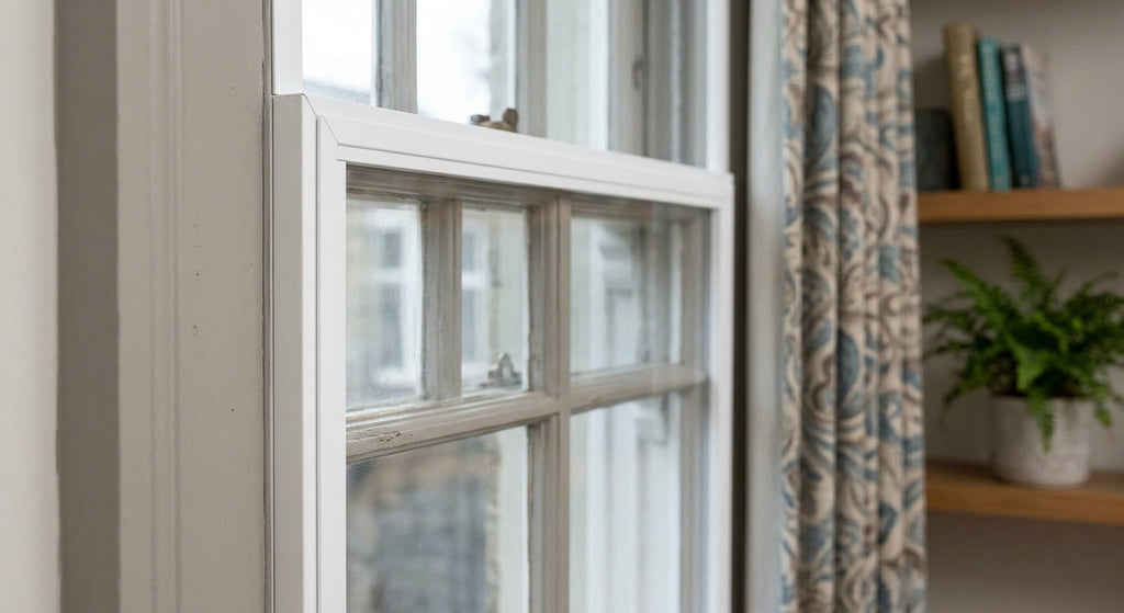 2mm White Secondary Glazing Edging - 10 x 2.44m Lengths