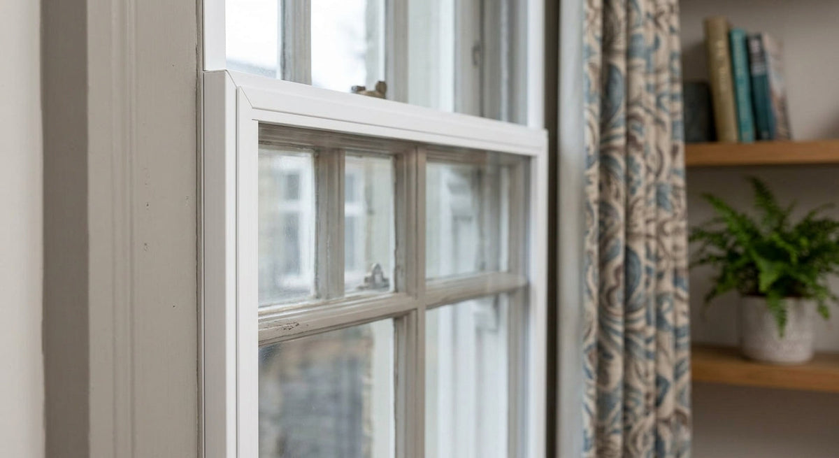 2mm White Secondary Glazing Edging - 10 x 2.44m Lengths